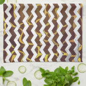 Linge De Cuisine Giraffe Brown et jaune (Plié)