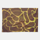 Linge De Cuisine Giraffe Brown et jaune (Horizontal)