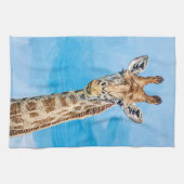 Linge De Cuisine Giraffe curieuse (Horizontal)