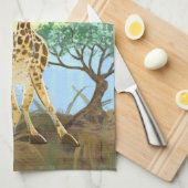 Linge De Cuisine Giraffe de la Parade Animale (Quart Plié)