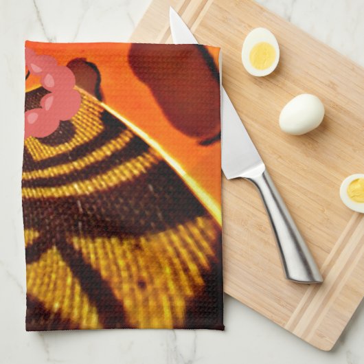 Linge De Cuisine Giraffe drôle : Un charme africain kaléidoscopique (Quart Plié)