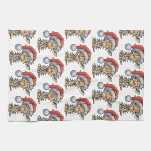 Linge De Cuisine Giraffe Festive (Horizontal)