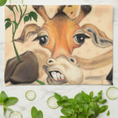 Linge De Cuisine Giraffe romantique - Gentleman - Drôle (Plié)