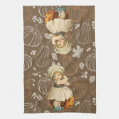 Linge De Cuisine Girl Carving Apple Halloween (Vertical)