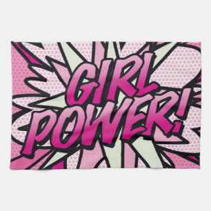 Linge De Cuisine GIRL POWER Bande Dessinée Pop Art