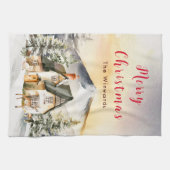 Linge De Cuisine Gîte de vacances d'hiver Joyeux Noël (Horizontal)
