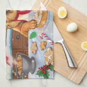 Linge De Cuisine Gîtes bergers allemands : Noël festif (Quart Plié)