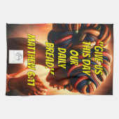 Linge De Cuisine Give Us This Day Our Daily Bread." (Matthew 6:11) (Horizontal)