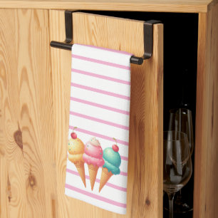 Linge De Cuisine Glace colorée
