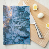 Linge De Cuisine Glace et neige | Graubunden, Engadin, Suisse (Quart Plié)