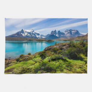 Linge De Cuisine Glace et neige   Lac Pehoe, Patagonie, Chili