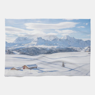 Linge De Cuisine Glace et neige Snowscape Alpes européennes, Ital