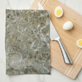 Linge De Cuisine Glace glaciaire Texture nature Abstraite (Quart Plié)