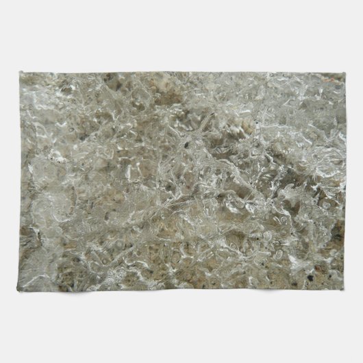Linge De Cuisine Glace glaciaire Texture nature Abstraite (Horizontal)
