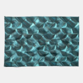 Linge De Cuisine Glam Abstrait bleu turquoise (Horizontal)