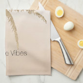 Linge De Cuisine Glam Gold Tropical Palm Tree Ombre (Quart Plié)