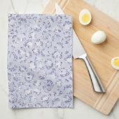 Linge De Cuisine Glam Lavender Lilac Purple Empreinte de léopard Pa (Quart Plié)