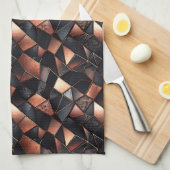 Linge De Cuisine Glam rose or et noir (Quart Plié)