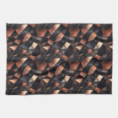 Linge De Cuisine Glam rose or et noir (Horizontal)