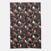 Linge De Cuisine Glam rose or et noir (Vertical)