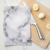 Linge De Cuisine Glamorous Silver White Glitter Marble Gradient (Quart Plié)