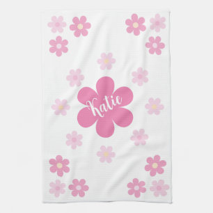 Linge De Cuisine  Glamour Fleur Rose-