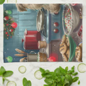 Linge De Cuisine Glen of Imaal Terrier Viennoiserie : Festive (Plié)