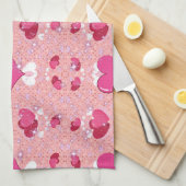 Linge De Cuisine glitter pink heart vibrant romantic wallpaper (Quart Plié)