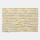 Linge De Cuisine Glitzy Gold White Glam Parties scintillant Sparkle (Horizontal)