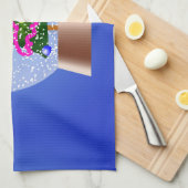 Linge De Cuisine Globe des neiges de l'arbre de Noël (Quart Plié)