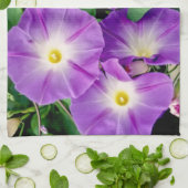 Linge De Cuisine Gloire de matin - le pourpre fleurit le feuille (Plié)