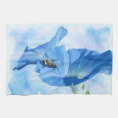 Linge De Cuisine Gloire du matin bleu et bourdon (Horizontal)