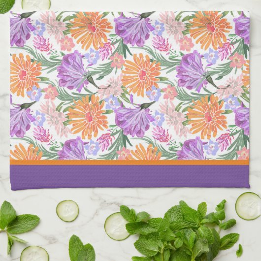 Linge De Cuisine Gloire du matin pourpre (Plié)