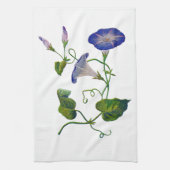 Linge De Cuisine Glories du matin bleu brodé (Vertical)