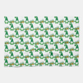 Linge De Cuisine Gnome de la Saint-Patrick avec chope de bière (Horizontal)