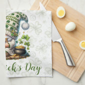 Linge De Cuisine Gnome de la Saint-Patrick Fantaisiste (Quart Plié)