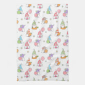 Linge De Cuisine Gnomes de Pâques mignonnes Fille Fleurs de printem (Vertical)