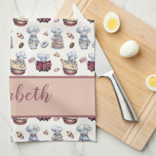 Linge De Cuisine Gnomes Personnalisés Cupcakes Donuts Tendance