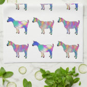Linge De Cuisine Goats Funky Colourful Illustration Artsy Animals (Plié)