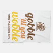 Linge De Cuisine Gobble 'jusqu'à ce que vous marchez drôle automne (Horizontal)