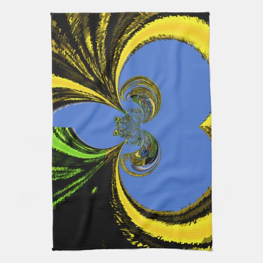 Linge De Cuisine Gold Blue (Vertical)