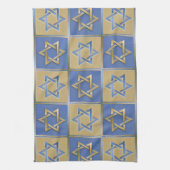 Linge De Cuisine Gold Blue Star de David Art Panels (Vertical)