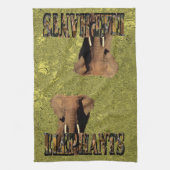 Linge De Cuisine Gold Elephant Design, (Vertical)