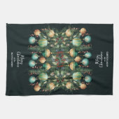 Linge De Cuisine Gold Green Christmas Ornaments (Horizontal)