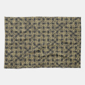 Linge De Cuisine Gold Scratch Golden Modern Glamor Unique Élégant (Horizontal)