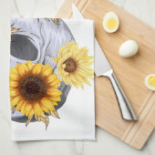 LINGE DE CUISINE GOLDEN BLOOM SKULL (Quart Plié)