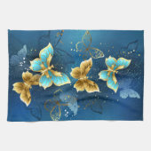 Linge De Cuisine Golden butterflies (Horizontal)