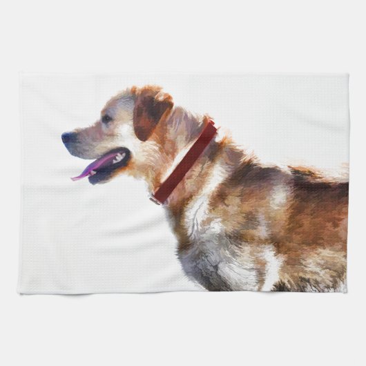 Linge De Cuisine Golden Labrador Retriever Dog-lover Cadeau (Horizontal)