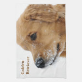 Linge De Cuisine Golden retriever de chien de neige (Vertical)