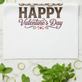 Linge De Cuisine Golden Retriever Joyeuse Saint-Valentin (Plié)